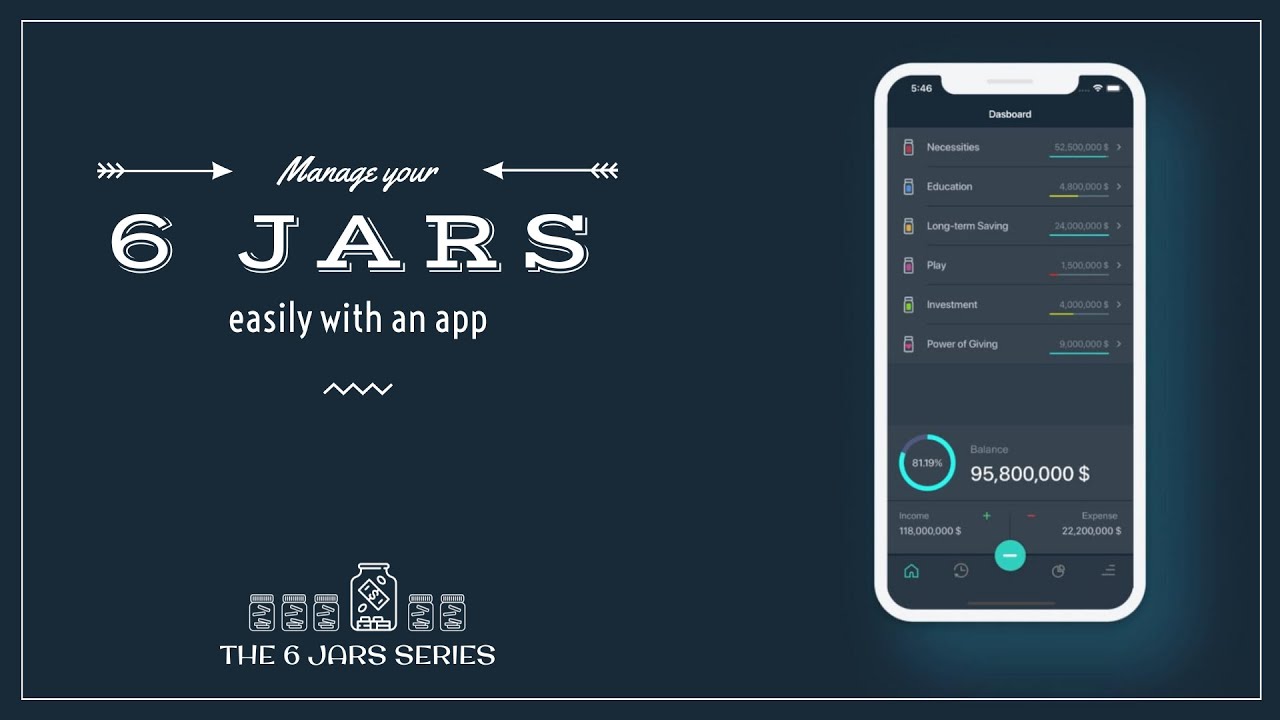 6 Jars App for Easy Money Management