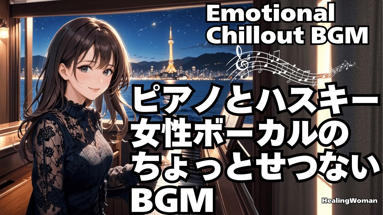 【リラクゼーション用/作業用 ちょっとせつない Chill Out BGM】ハスキー女性ボーカル × Jazzy Pops | おしゃれなピアノバー