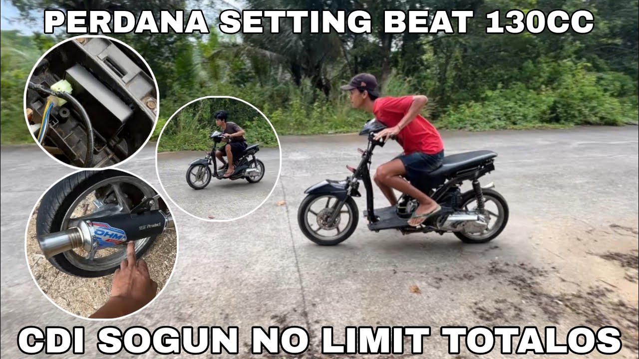 Perdana Setting beat 130cc harian pake CDI no limit sogun kebo