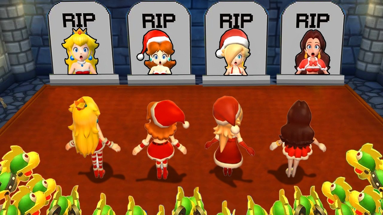 【マリオパーティ9】全4人ミニゲーム対決！ピーチ Vs デイジー Vs ロゼッタ Vs ポリーン