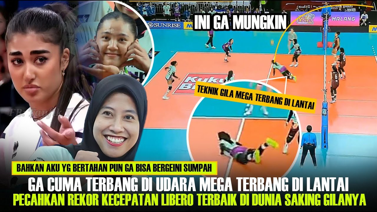 Terbang di Lantai.!! Kecepatan Refleks Defense Mega Berhasil Pecahkan Rekor Libero Terbaik Dunia