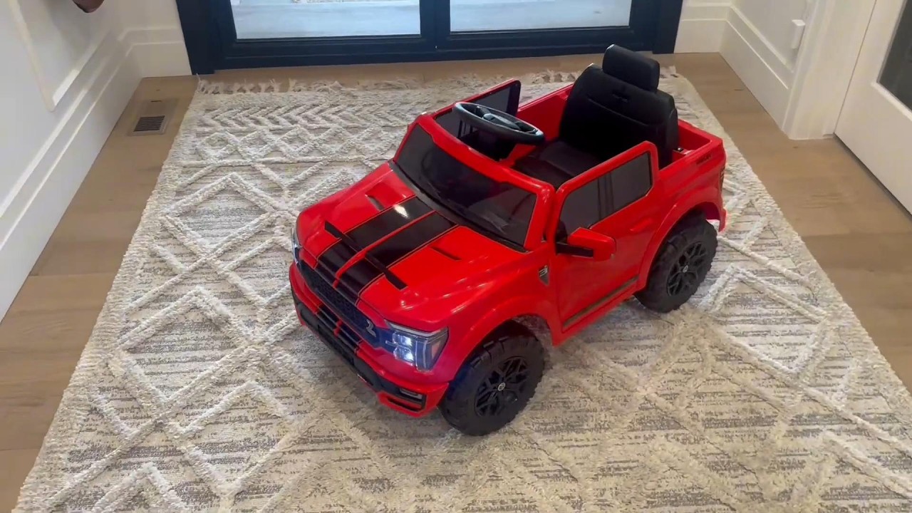 Outfunny Licensed Ford Shelby F-150 Ride on Car - 12V Electric Truck