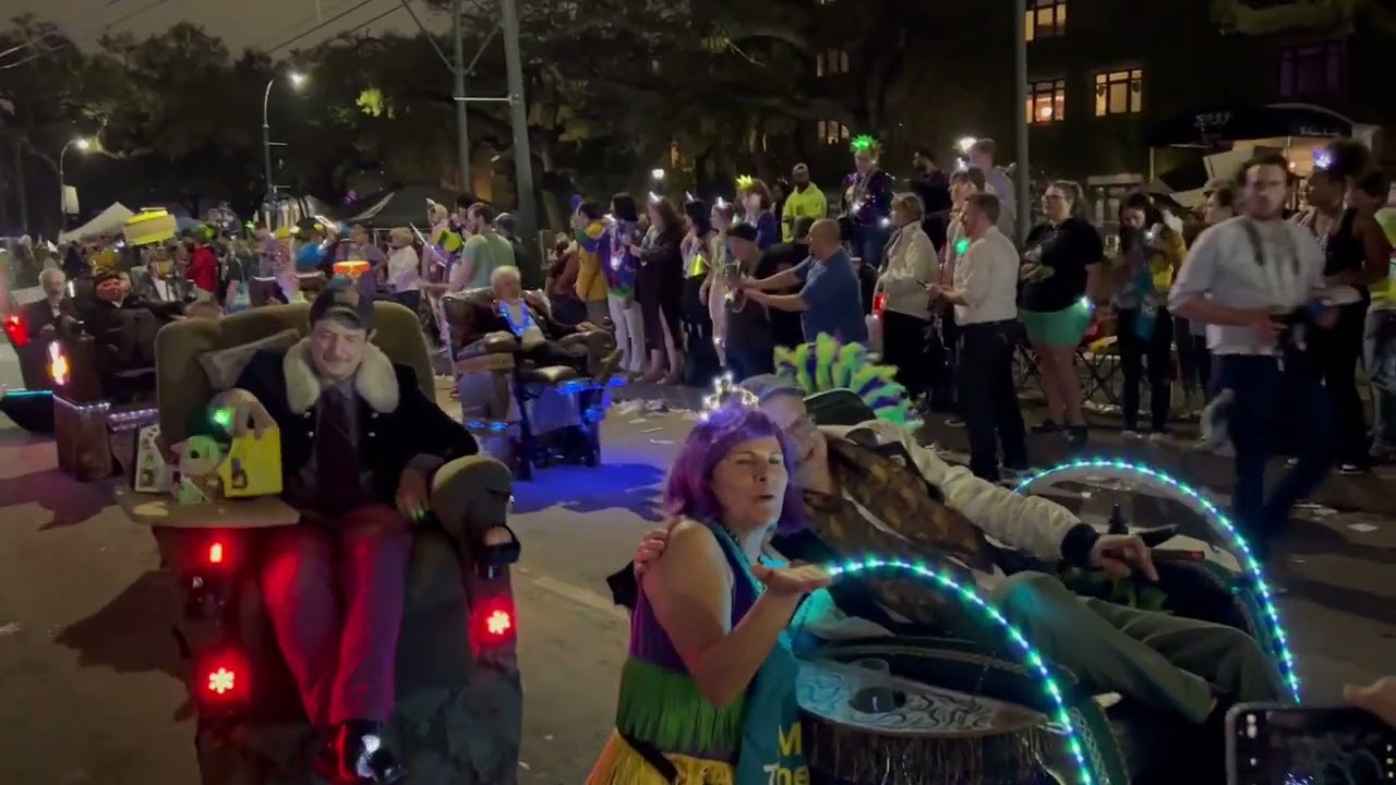 The Laissez Boys roll in the Muses parade