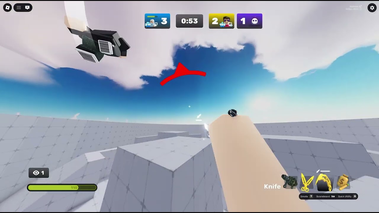 ROBLOX RIVALS 1v1v1 BUT KNIFE ONLY