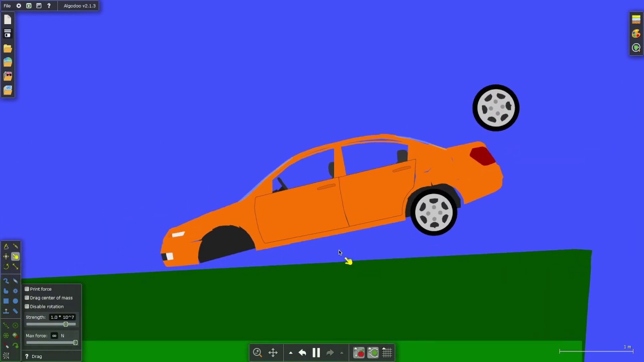 crazy car crashes! (algodoo gameplay)