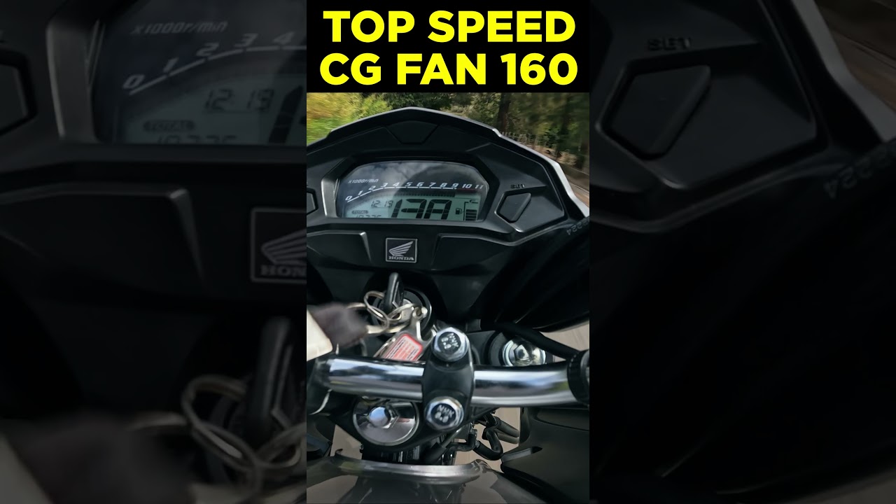 TOP SPEED CG 160 FAN NA DESCIDA! (anda mais que 250)