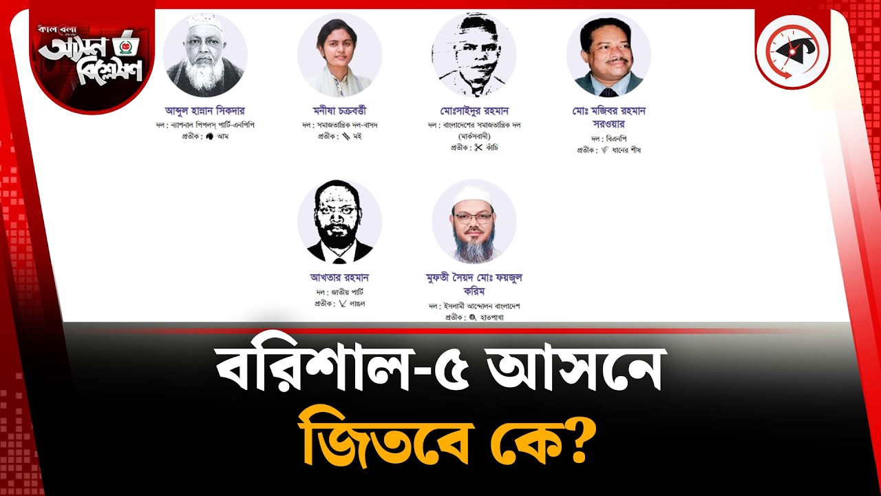 বরিশাল ৫ আসন নির্বাচনে এগিয়ে কে? | Kalbela News