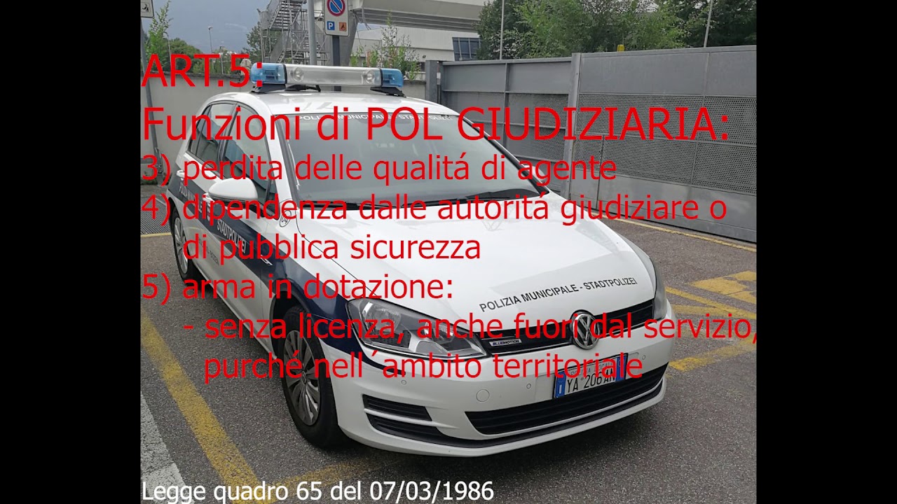 Legge Quadro 65 del 07-03-1986