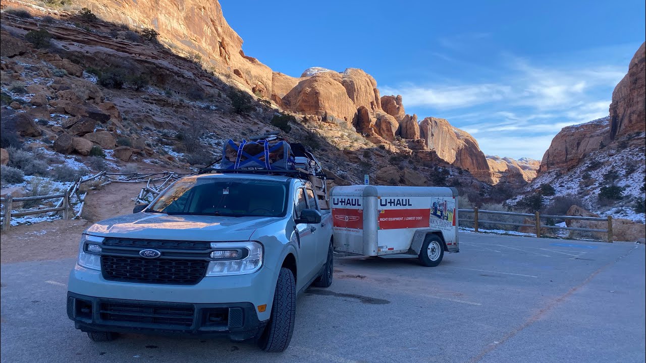 FORD MAVERICK TOWING CAPACITY. Pulling a trailer THROUGH the mountains in snow. It Changed my mind!