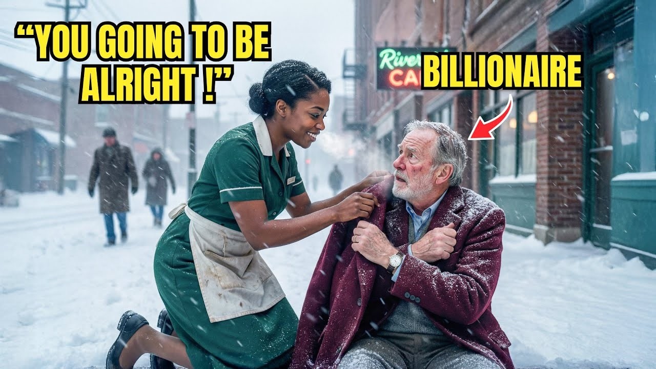 Black Waitress Gave Old Man Her Coat — Next Day, Time Stopped When He Appeared