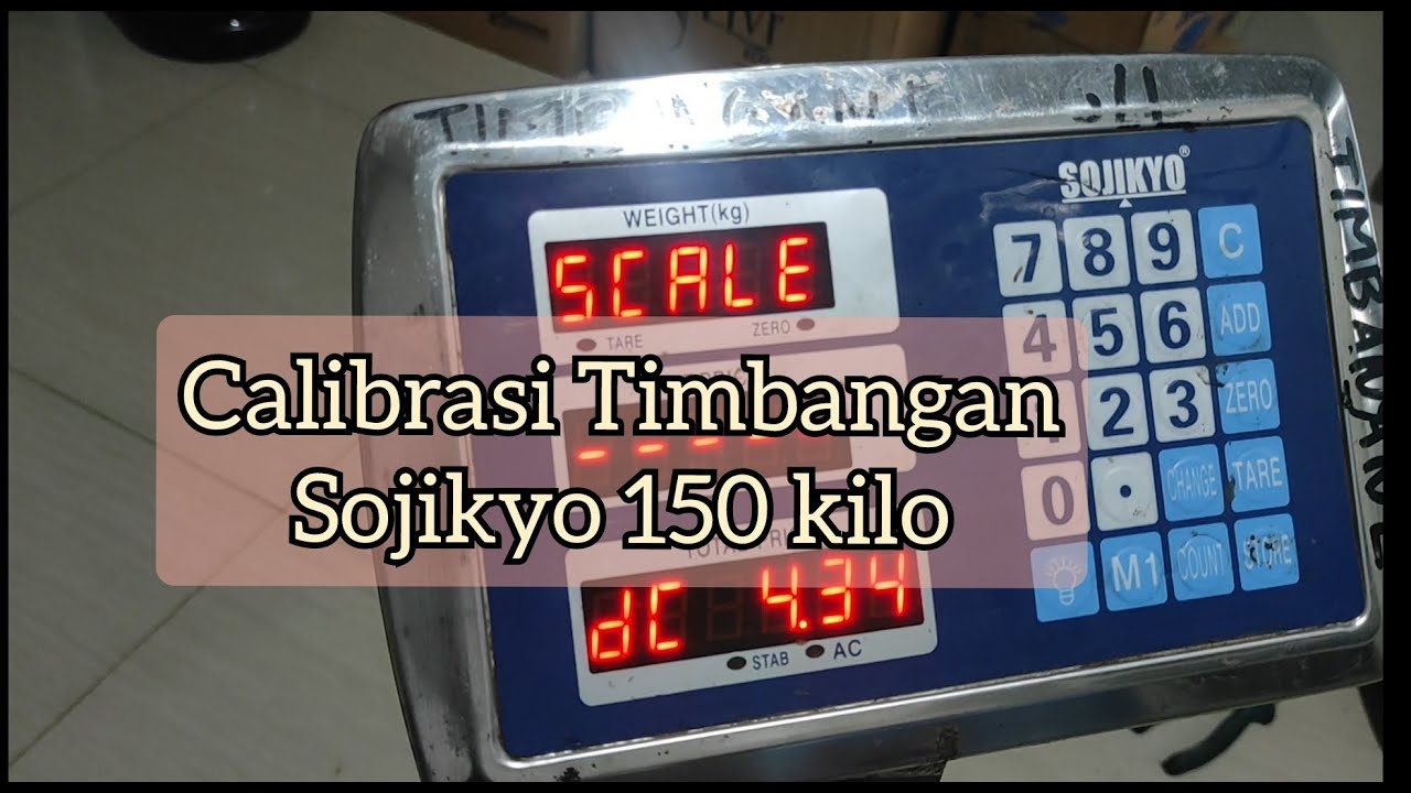 Kalibrasi timbangan Sojikyo  #timbangan digital#servicetimbangan
