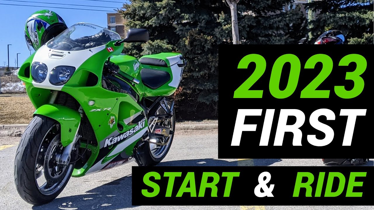 Kawasaki Ninja ZX7R - First start and ride of 2023