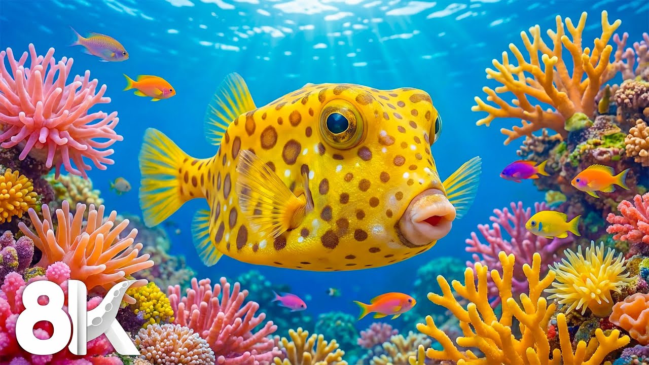 Aquarium Dreams 8K – Peaceful Fish Tank Views & Soothing Ocean Sounds For Deep Sleep