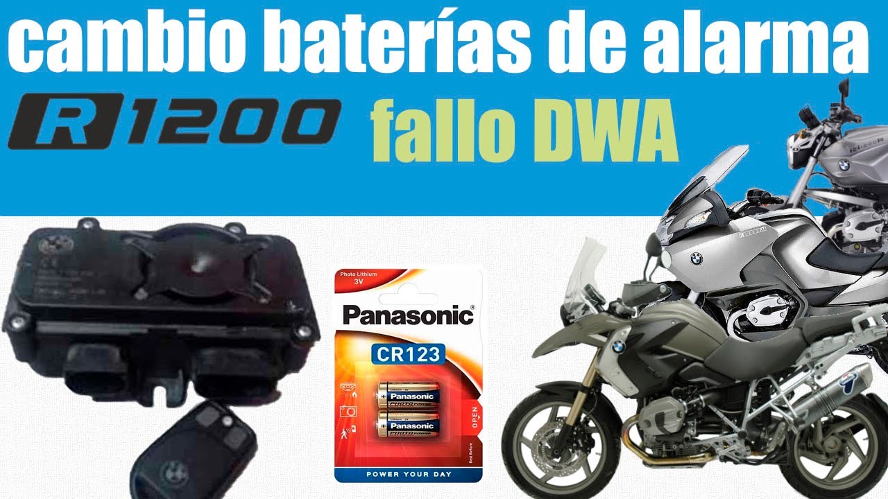 Cambio bateria de alarma BMW R 1200 GS RT R RS Fallo DWA