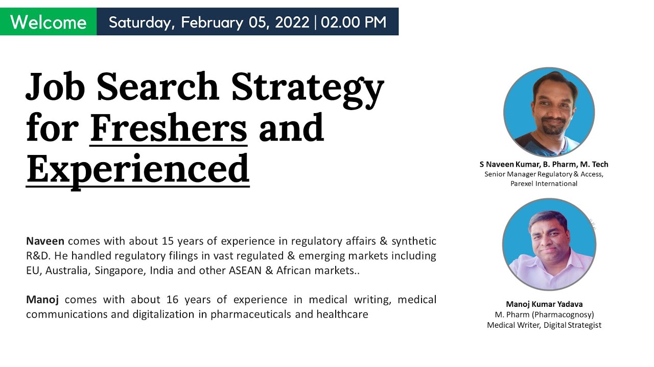 Job Search Strategy for Freshers and Experienced