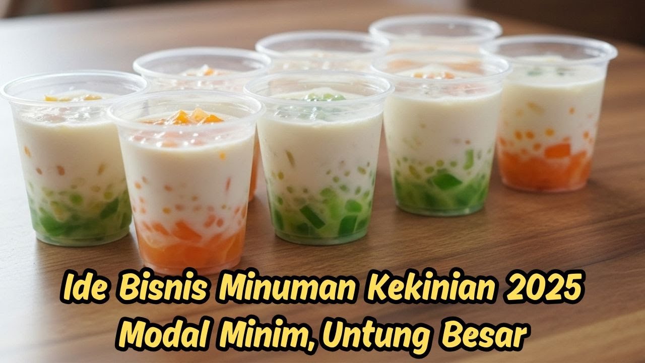 Ide Bisnis Minuman Kekinian 2025 - Modal Kecil Untung Besar! Resep Es Jelly Sago Segar !!