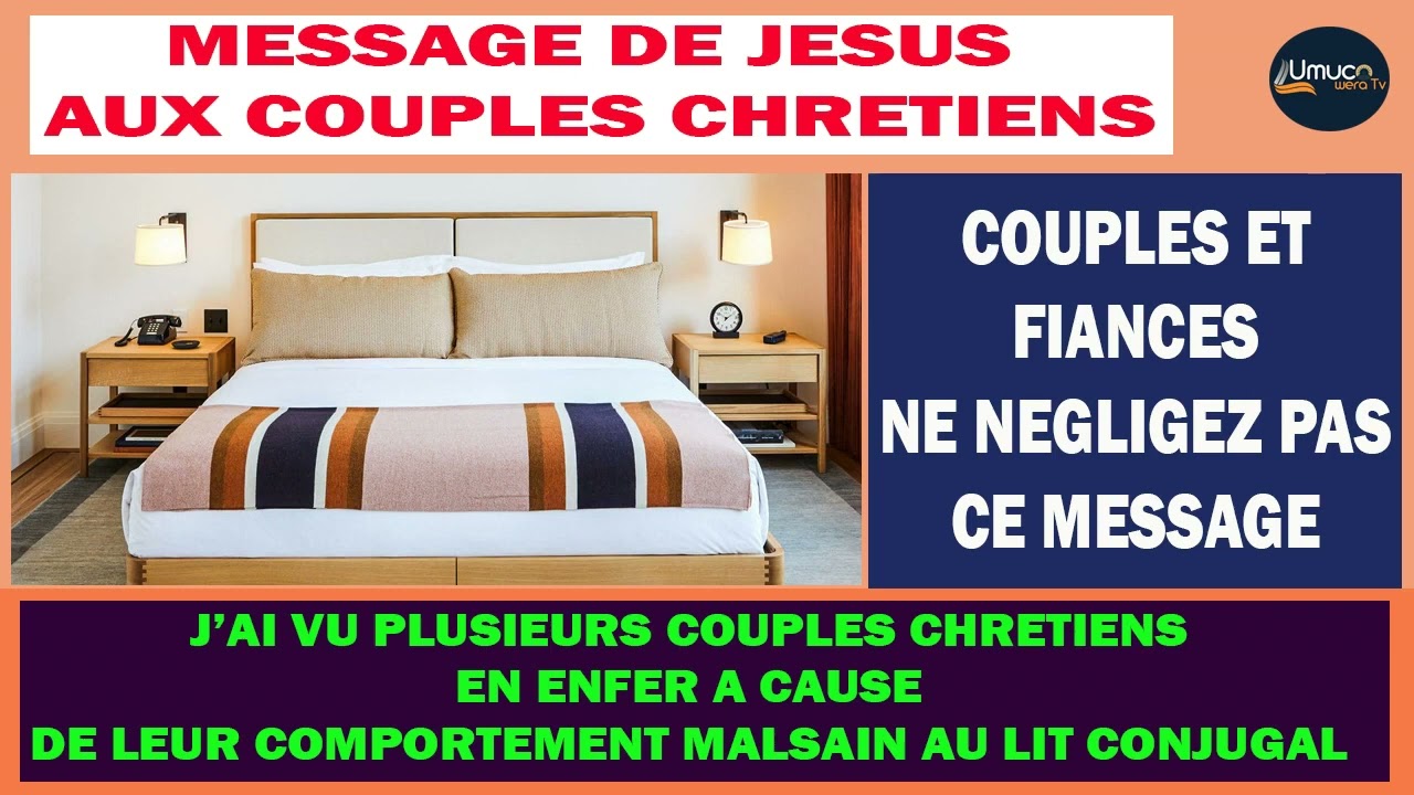 urgent urgent message du Seigneur au couple mari&eacute; et c&eacute;libataire