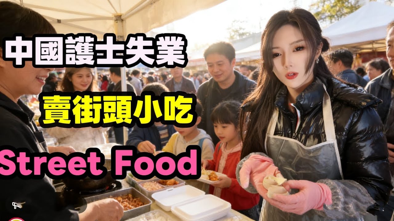 中國失業護士賣街頭小吃🔥Amazing Skill😋 Awesome Streetfood Popular Quick Dishes #streetfood #food #中國#失業