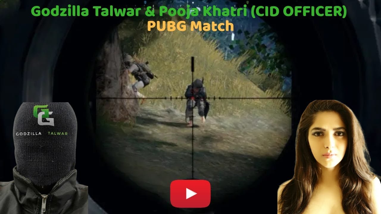 #1 #Godzilla Talwar & #Pooja Khatri  (CID Officer) Playing #PUBG - Don't miss Expressions of Pooja😍