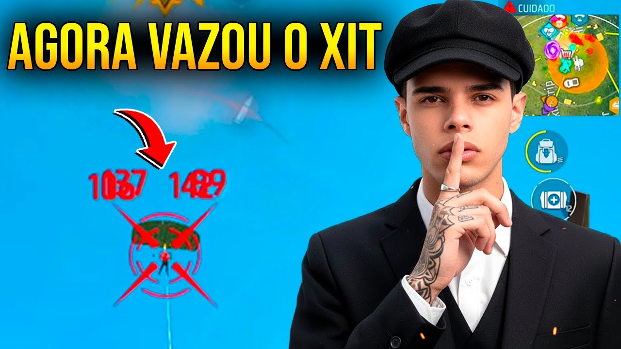 A MIRA DO MARECHAL GRUDOU NA CABEÇA NO PARAQUEDAS SERÁ QUE AGORA VAZOU O XIT? - FREE FIRE