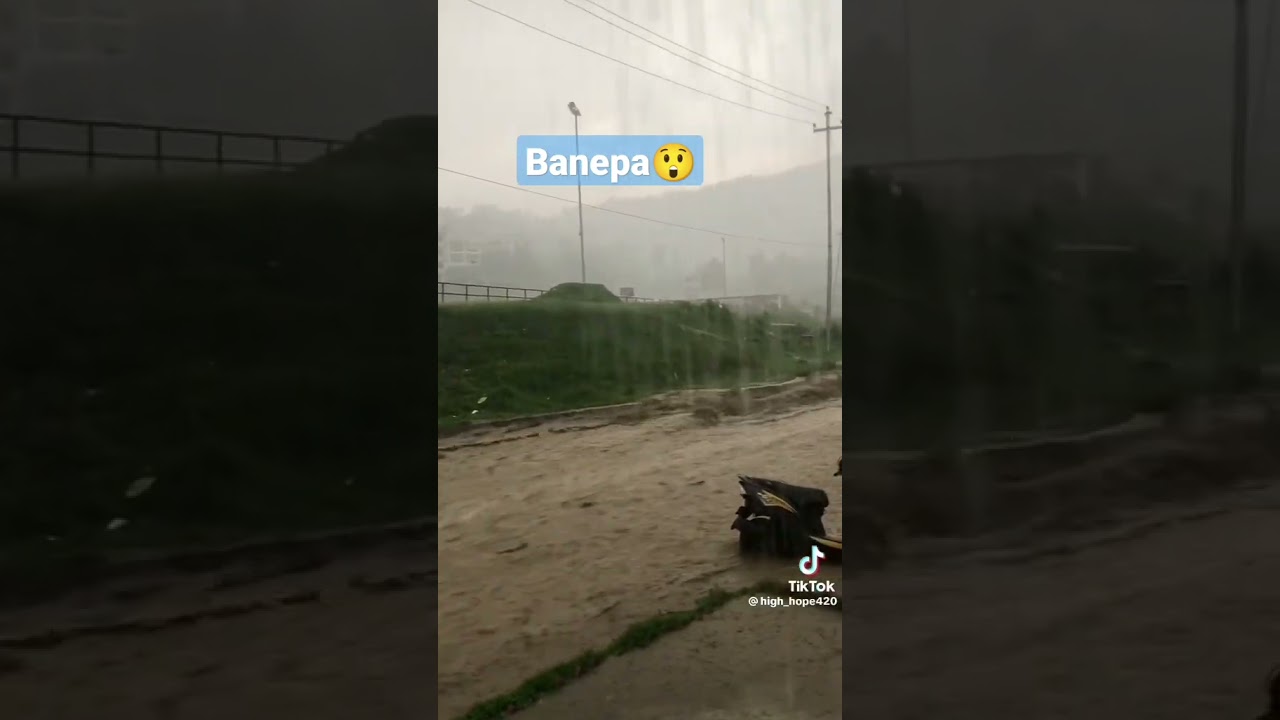 Today at banepa heavy rain 😲😱😱#floods #nepal