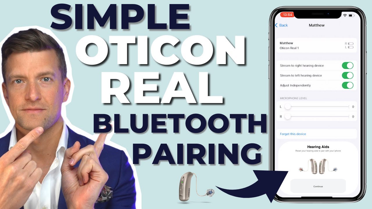 Как подключить слуховые аппараты Oticon REAL Bluetooth к iPhone за 3 шага