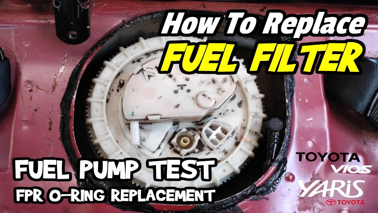 How To Replace FUEL FILTER | TEST FUEL PUMP | Check Fuel Pressure Regulator O-RING TOYOTA VIOS YARIS