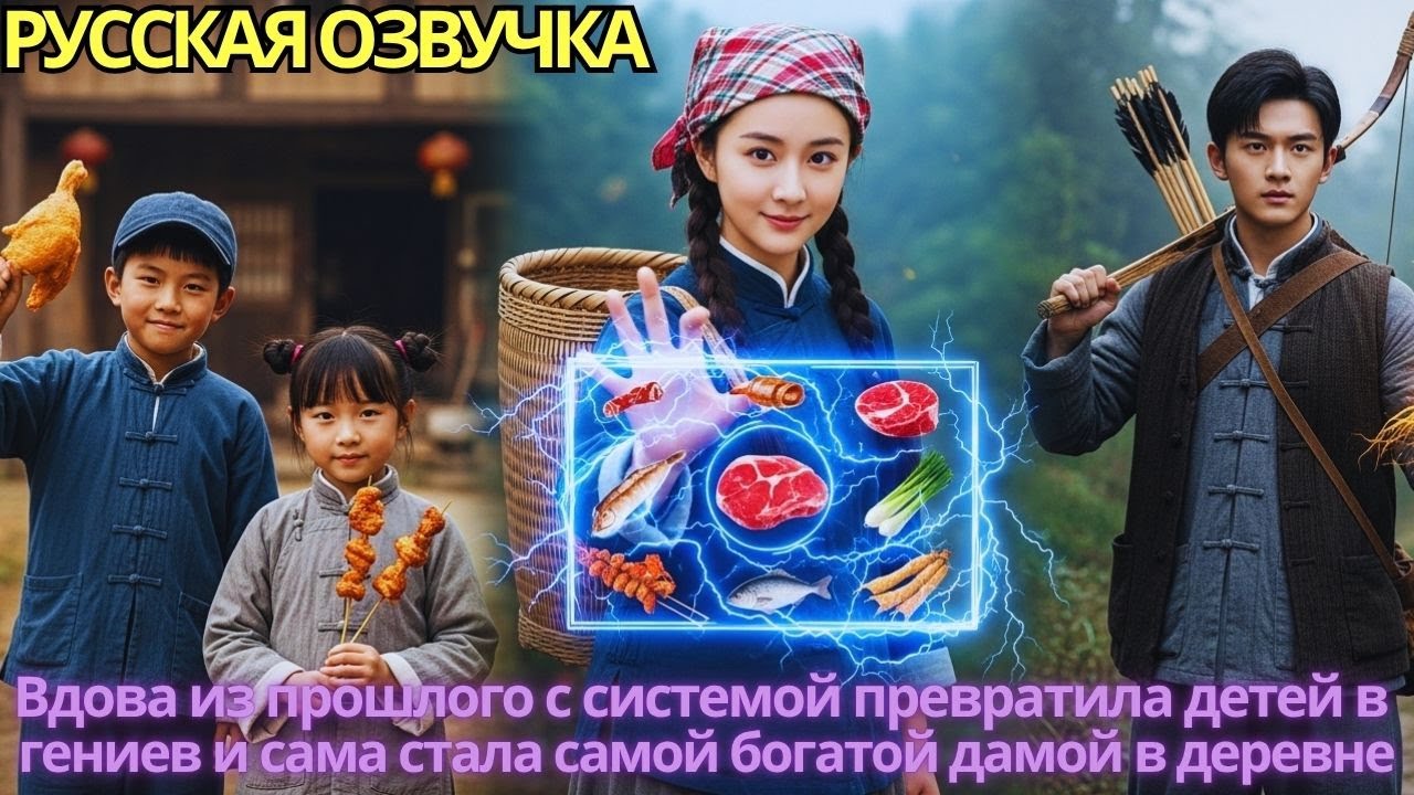 Вдова из прошлого с системой превратила детей в гениев и сама стала самой богатой дамой в деревне