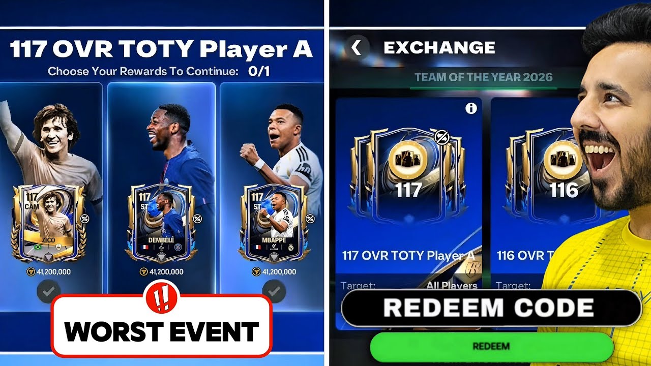 Worst Event 🤬 Team Of The Year Guide & New Draft System is Scam [Redeem Code] 💔