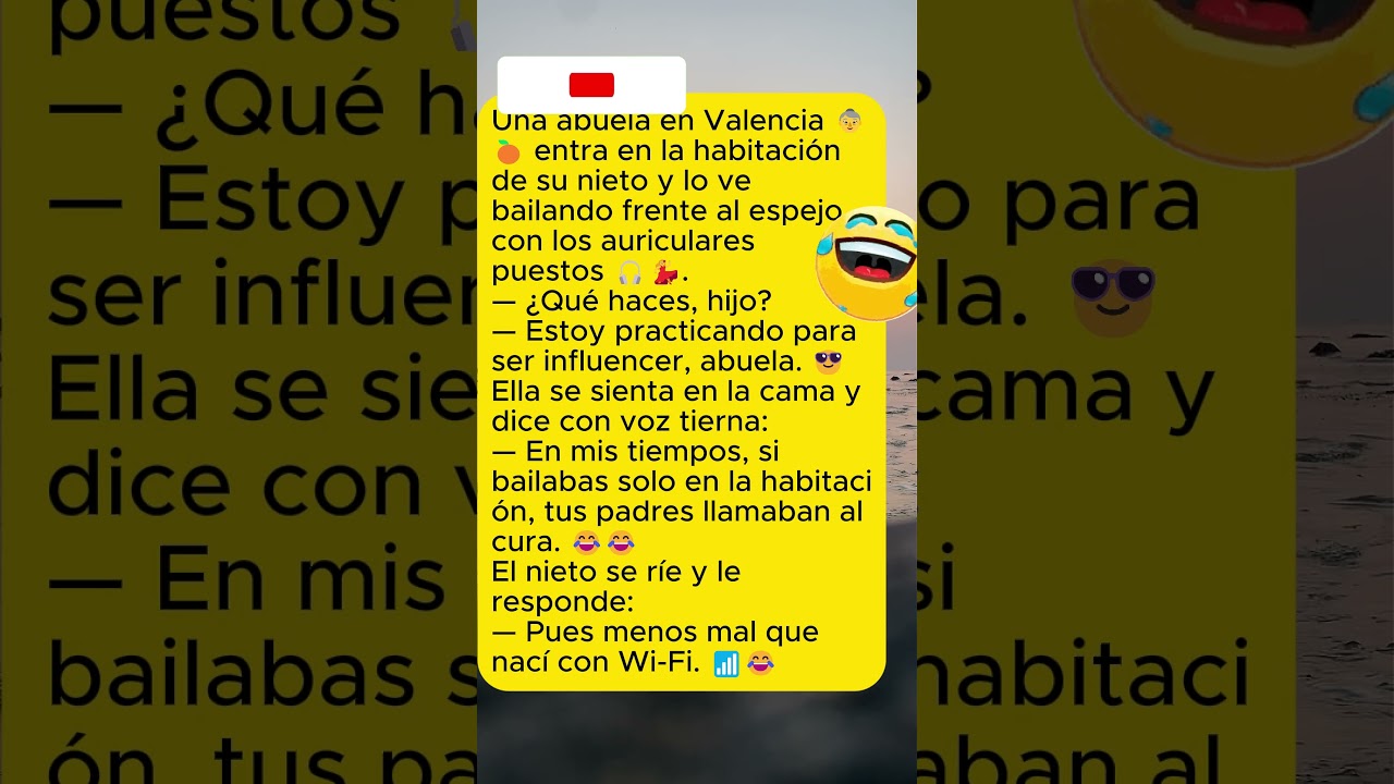 La abuela y el influencer de Valencia 👵😂🎧 #humor #sarcas #chistes
