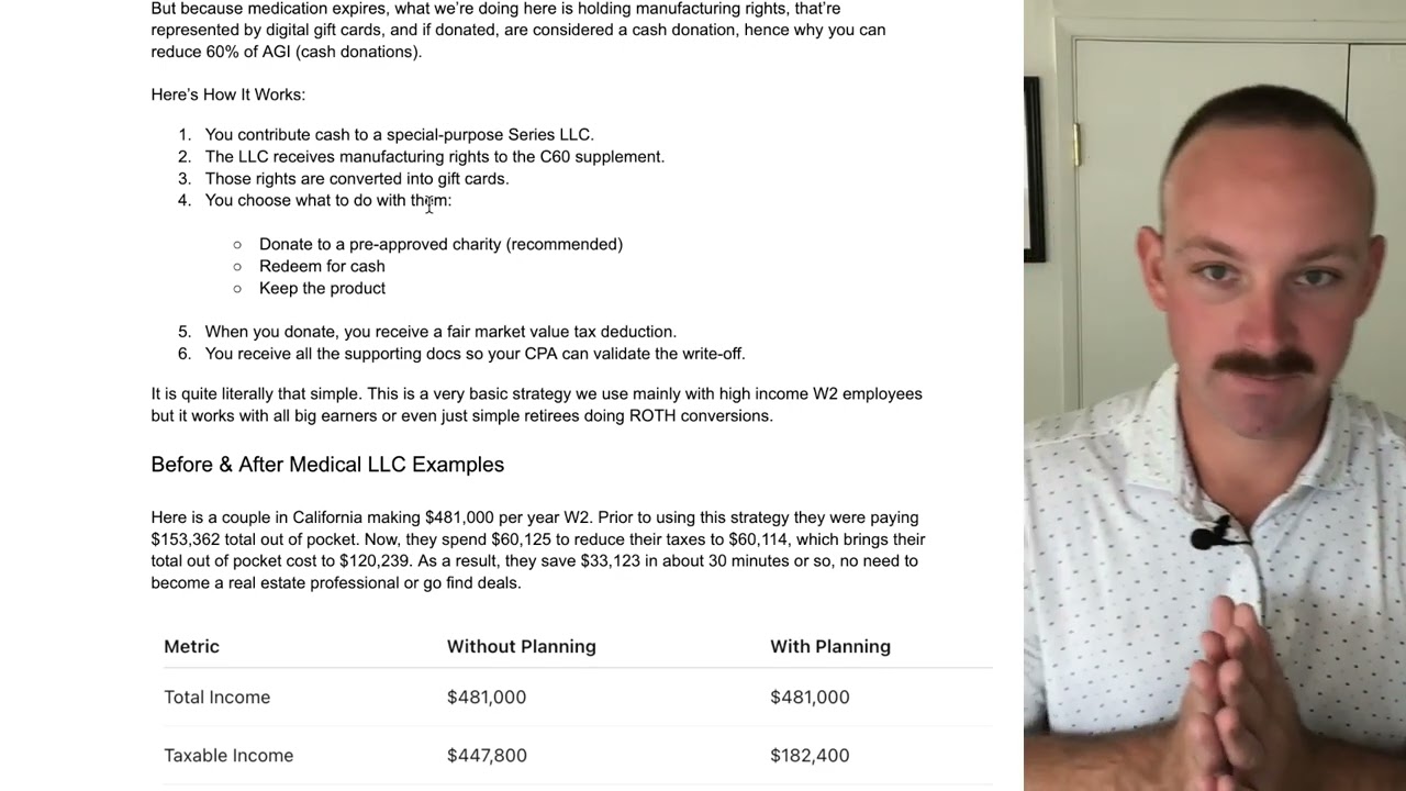 #1 Tax Strategy For High Income W2 Employees