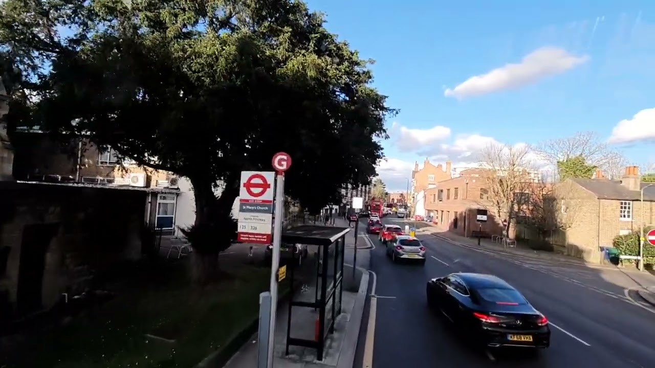 London double-decker bus ride from Colindale Station to Southgate ASDA - Bus # 125