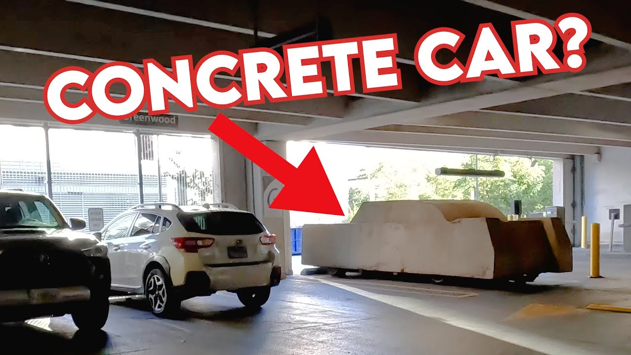 Cadillac Car Encased in CEMENT
