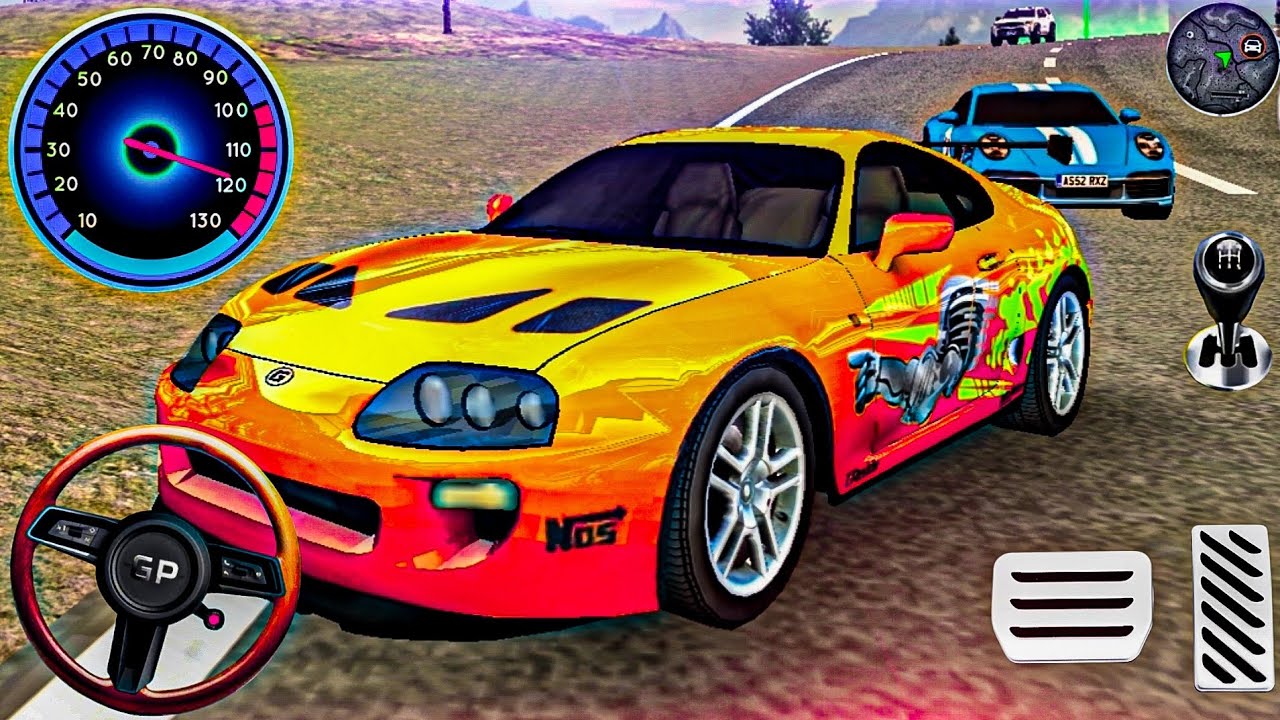 Yellow Super Car || Mega Truck Simulator Games 3D Android Gameplay