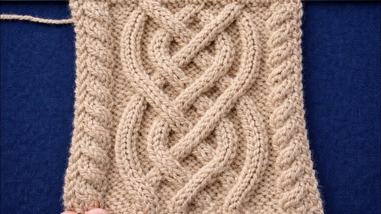 Beautiful Cable Knitting Pattern Design | Stylish Braided Knitting Stitch Tutorial