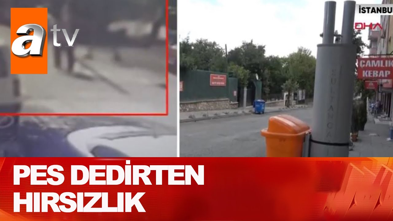 Vinçle elektrik direği çaldılar - Atv Haber 12 Ağustos 2021