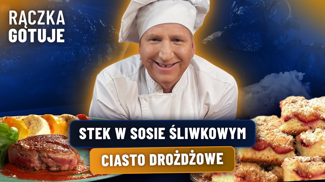 ŚLIWEK ciąg dalszy! Stek z sosem śliwkowym, ciasto drożdżowe i śliwki w occie | RĄCZKA GOTUJE
