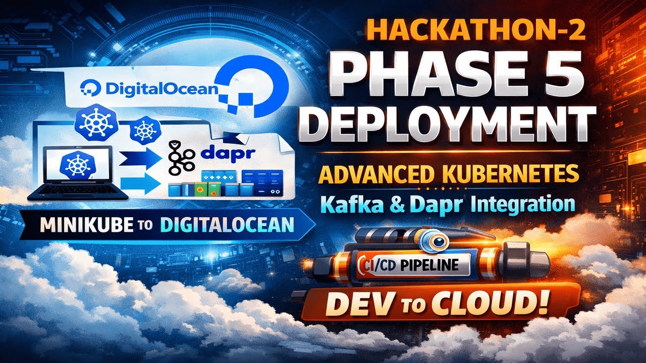 Cloud Native Todo Chatbot | Phase 5 Deployment on DigitalOcean Kubernetes + Dapr + Kafka