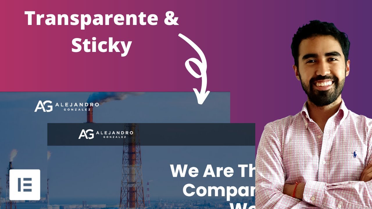 Como hacer un Header / Menú Transparente en Elementor Pro | Encabezado Sticky