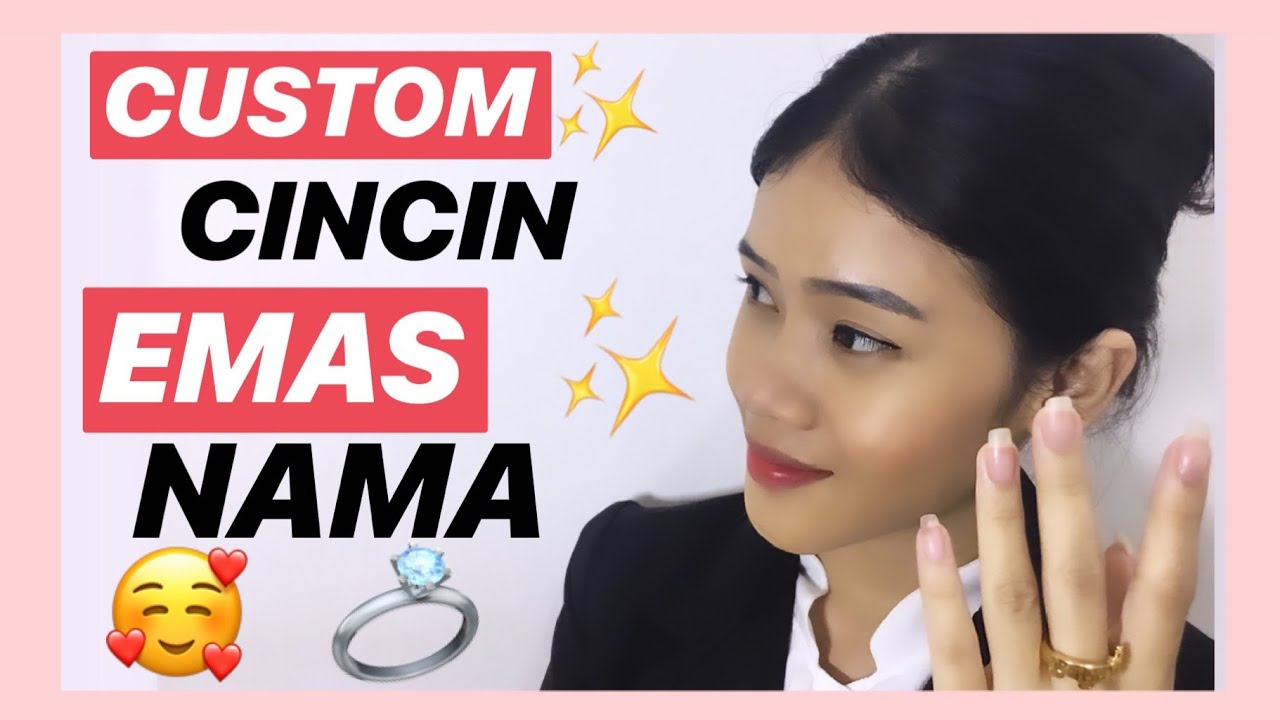 💗 Custom Model CINCIN EMAS Nama | Perhiasan Wanita 💗