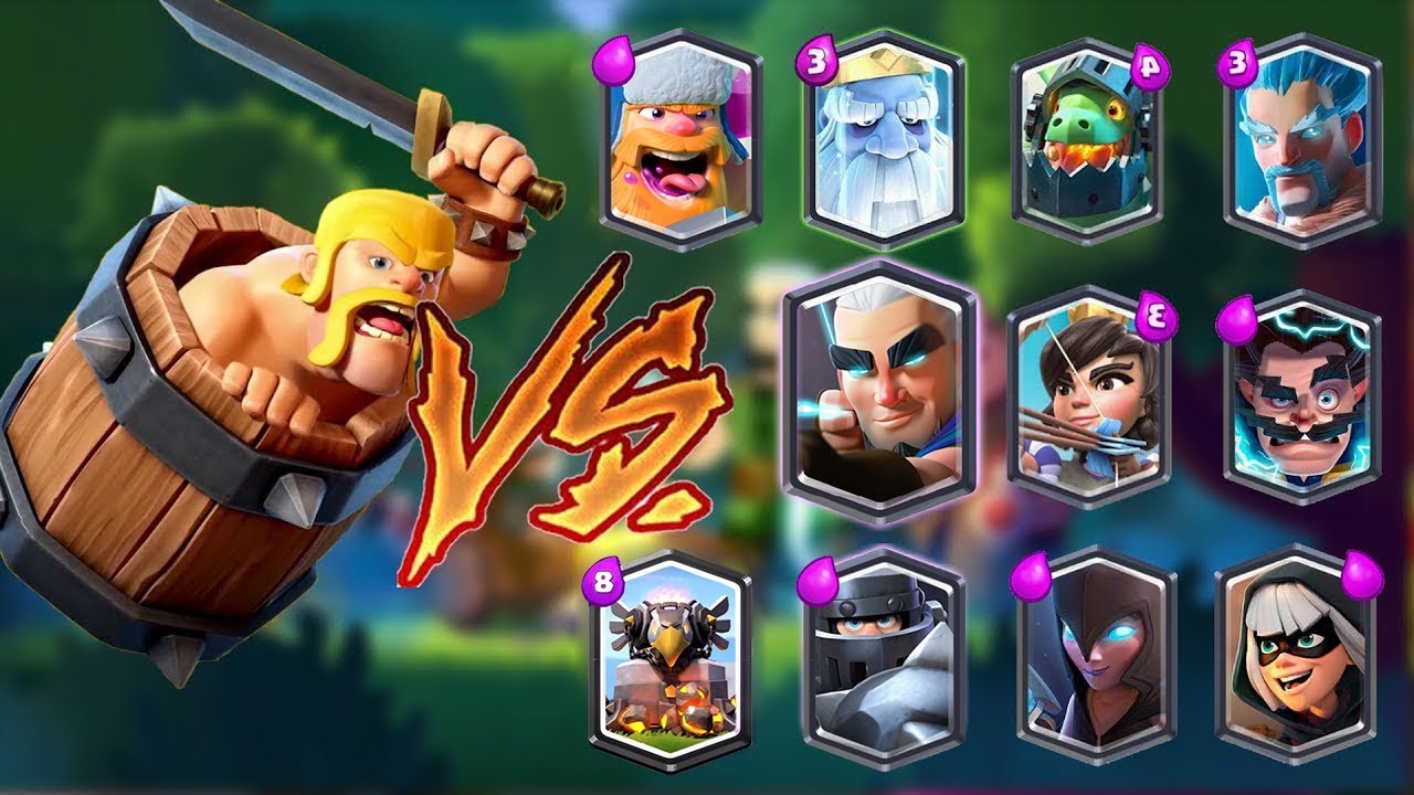 YENİ BARBAR VARİLİ VS TÜM EFSANEVİLER - CLASH ROYALE