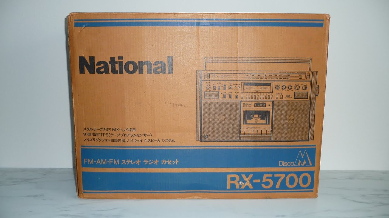 NATIONAL RX-5700 Stereo Radio Cassette Recorder