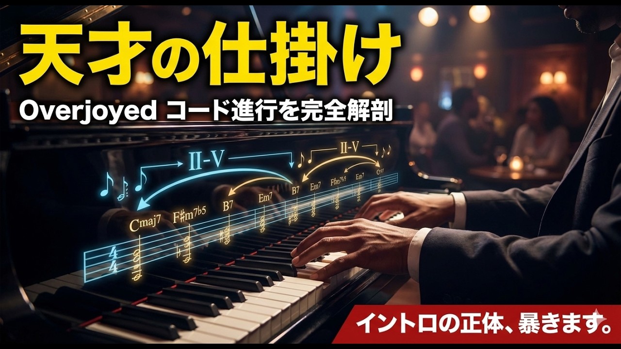 【神曲分析】OverjoyedのⅡ-Ⅴ地獄が凄すぎる…スティービーの天才的な転調技術を徹底解剖