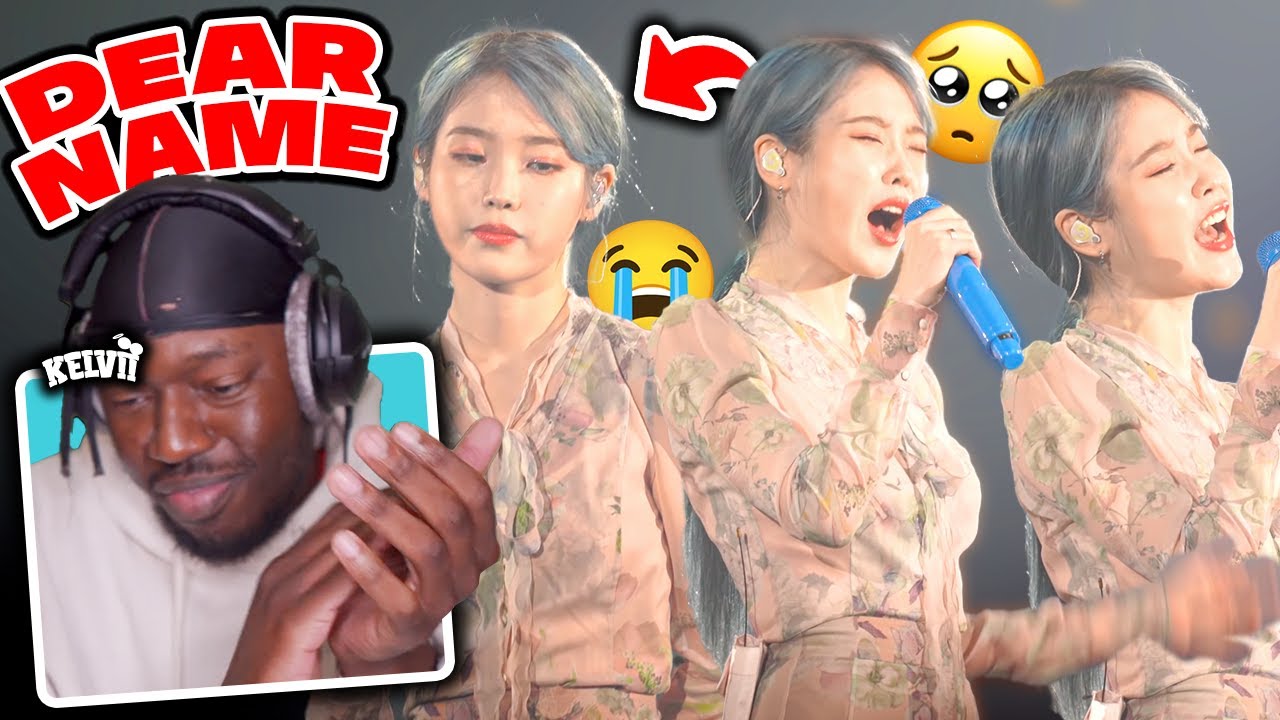 IU (아이유) performs DEAR NAME after hearing SAD NEWS!! REACTION **she's an angel!!**