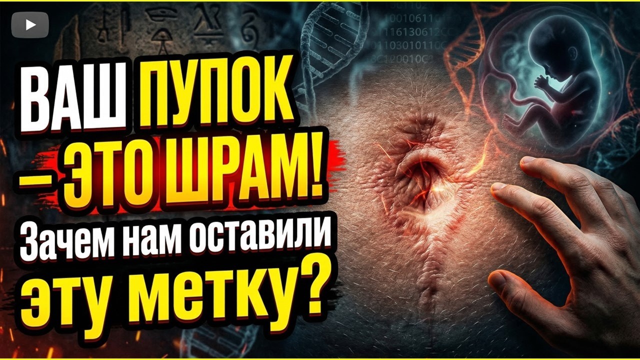 Не думайте, что пупок - просто шрам! Это метка от связи с Вселенной. Зачем её оставили всем?