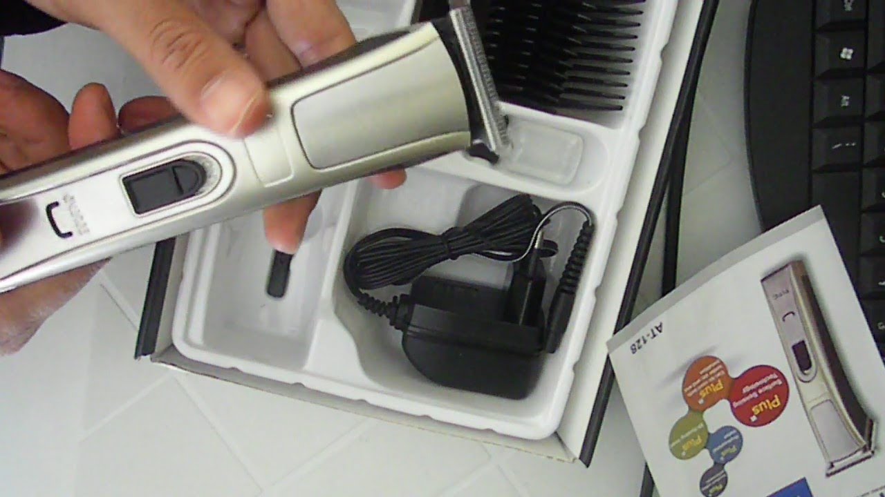 HTC AT-128 Professional hair clipper and shaver test ماكينة الحلاقة جيدة