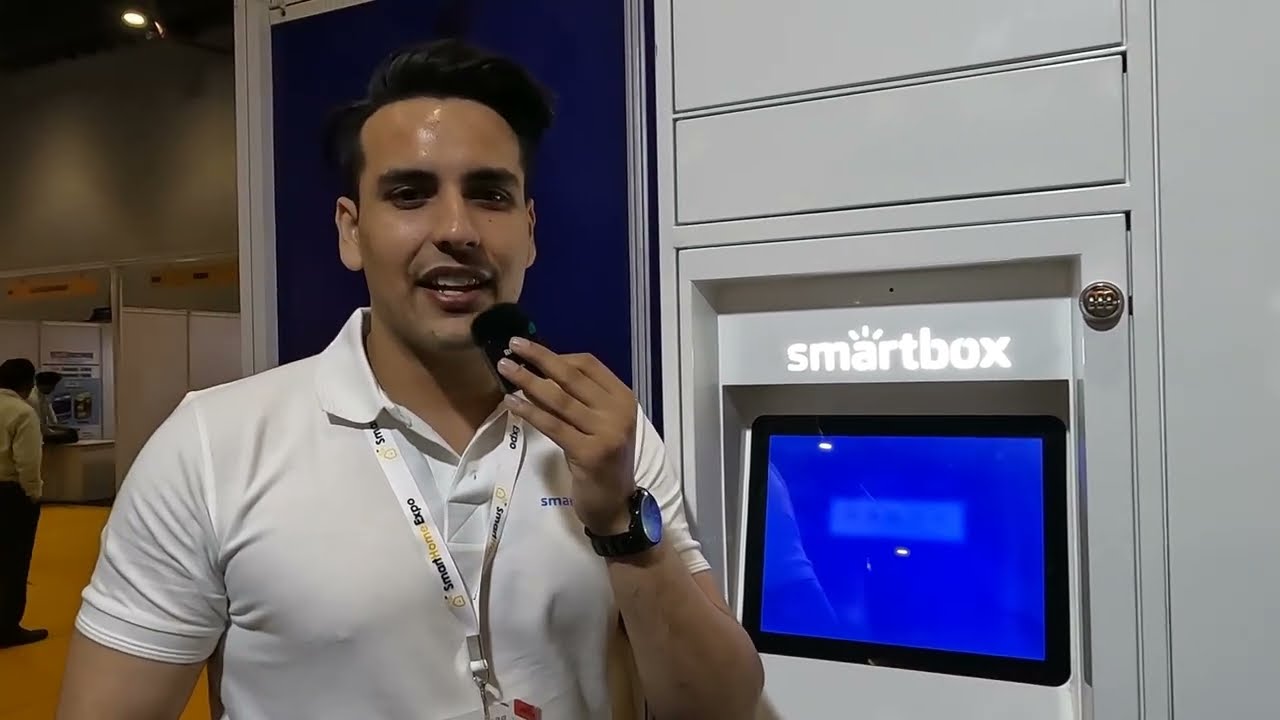 Smart Box Lockers for Smart Buildings & Apartments - Smart Drop Dox Smart Home Expo 2023 Delhi India