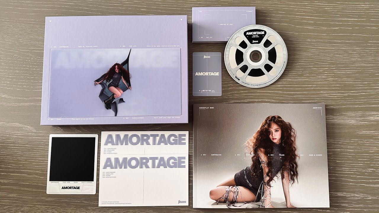 Jisoo AMORTAGE | HMV Exclusive Boxset | Purple/bloom Version | Unboxing