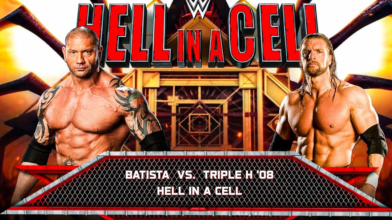 Batista destroys Triple H in Hell In a Cell Match | WWE 2K25 Gameplay