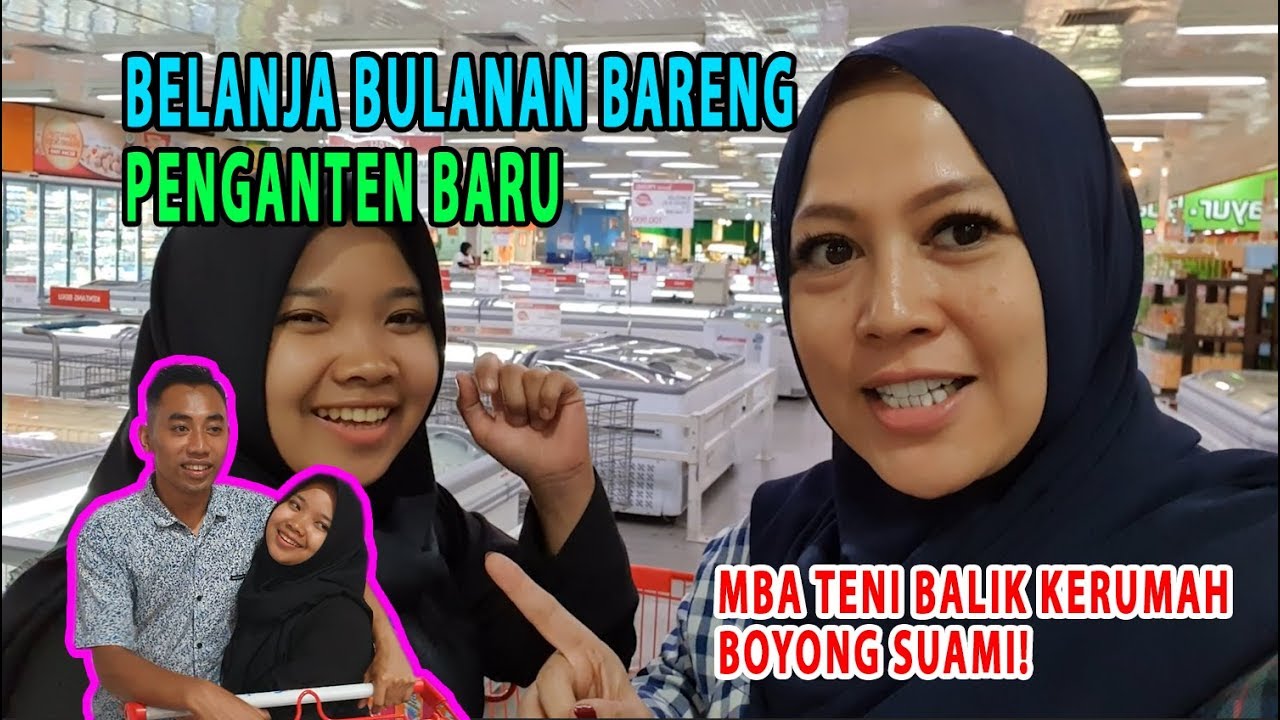mba teni balik kerumah boyong suami, LANGSUNG DIAJAK BELANJA!